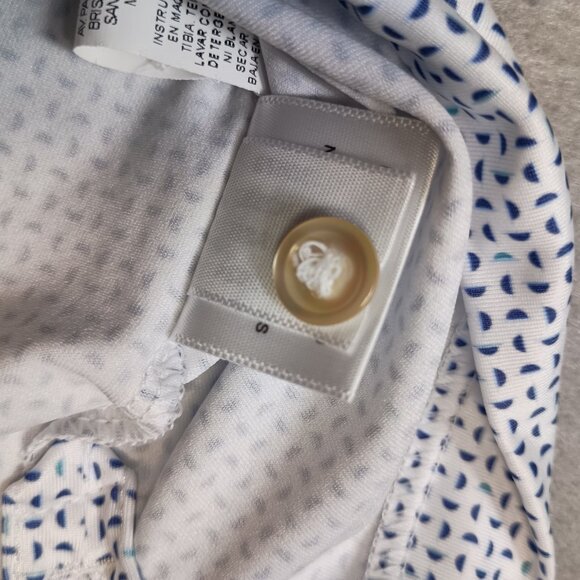 Peter Millar Summer Comfort Men's M Geometric AOP Golf Preppy Performance Polo - Picture 9 of 10